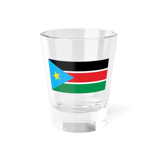 Flag of South Sudan Tilted Star (South Sudan) Shot Glass 1.5oz 1.5oz - Go Mug Yourself