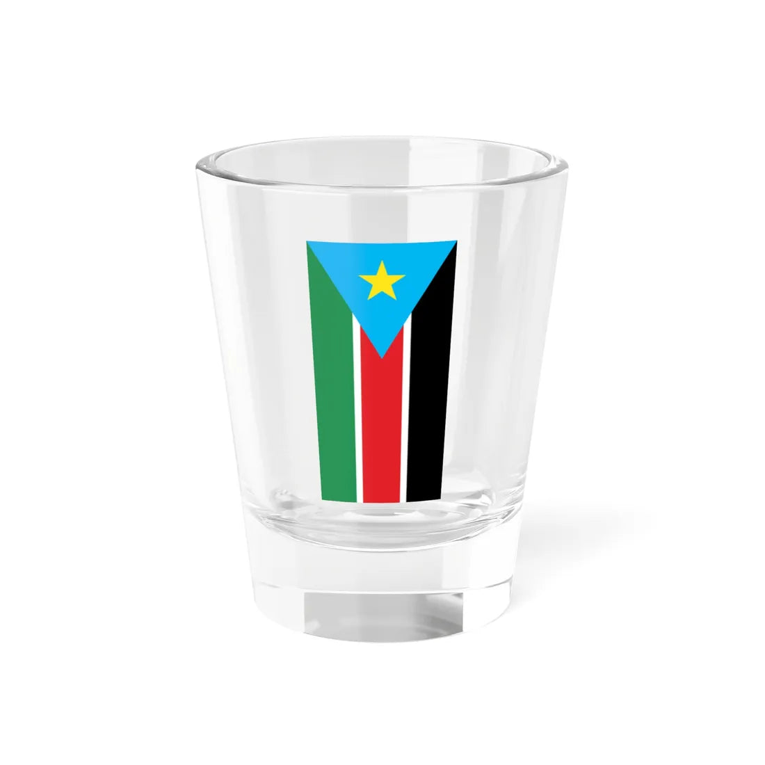 Flag of South Sudan vertical (South Sudan) Shot Glass 1.5oz 1.5oz - Go Mug Yourself