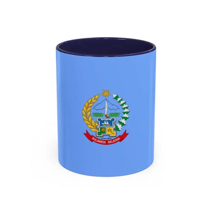 Flag of South Sulawesi Indonesia - Accent Coffee Mug 11oz Navy - Go Mug Yourself