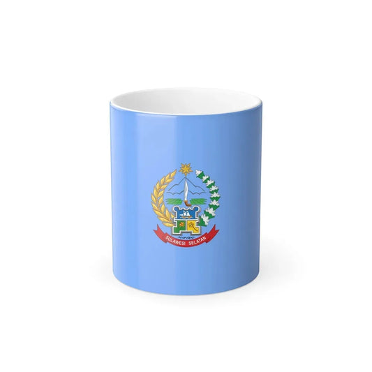 Flag of South Sulawesi Indonesia - Color Changing Coffee Mug 11oz - Go Mug Yourself