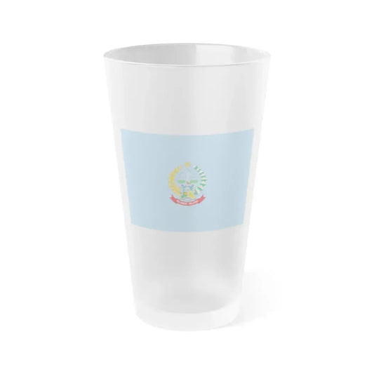 Flag of South Sulawesi Indonesia - Frosted Pint Glass 16oz 16oz Frosted - Go Mug Yourself