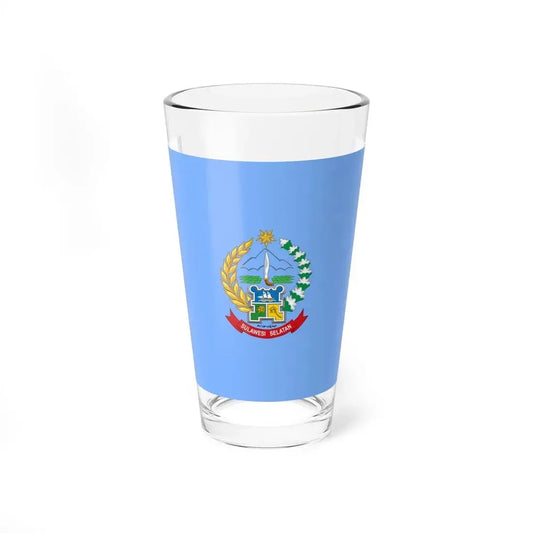 Flag of South Sulawesi Indonesia - Pint Glass 16oz 16oz - Go Mug Yourself