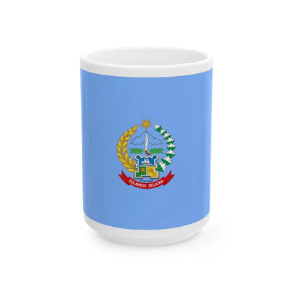 Flag of South Sulawesi Indonesia - White Coffee Mug-15oz-Go Mug Yourself