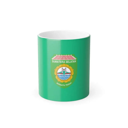 Flag of South Sumatra Indonesia - Color Changing Coffee Mug 11oz - Go Mug Yourself