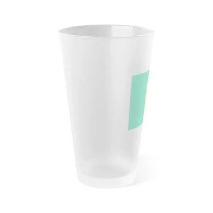 Flag of South Sumatra Indonesia - Frosted Pint Glass 16oz - Go Mug Yourself