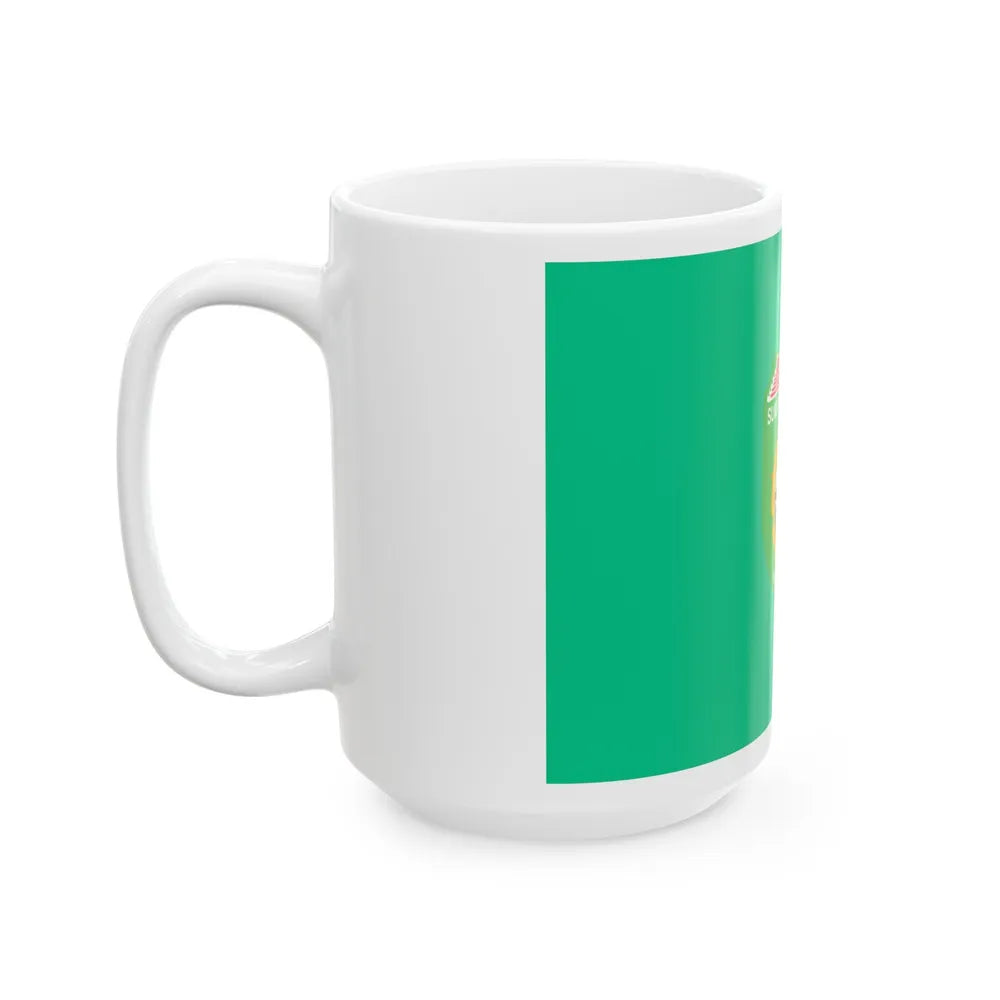 Flag of South Sumatra Indonesia - White Coffee Mug-Go Mug Yourself