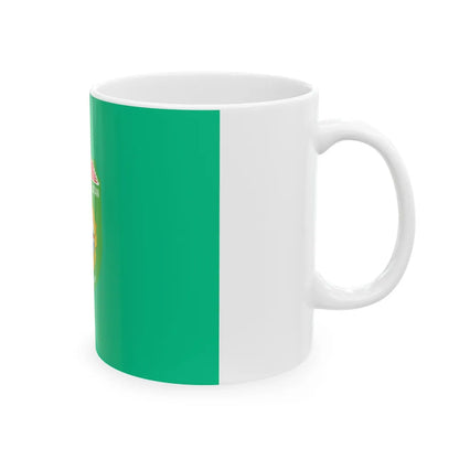 Flag of South Sumatra Indonesia - White Coffee Mug-Go Mug Yourself