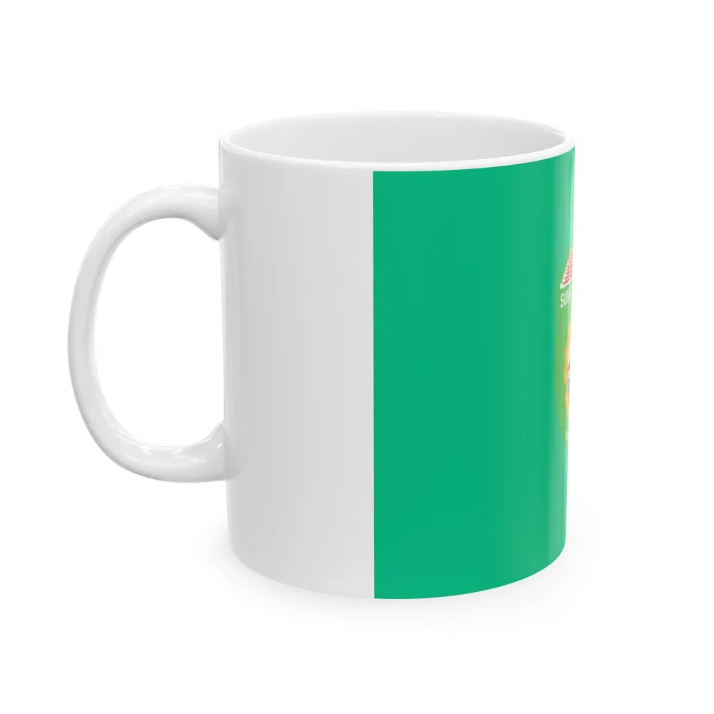 Flag of South Sumatra Indonesia - White Coffee Mug-Go Mug Yourself