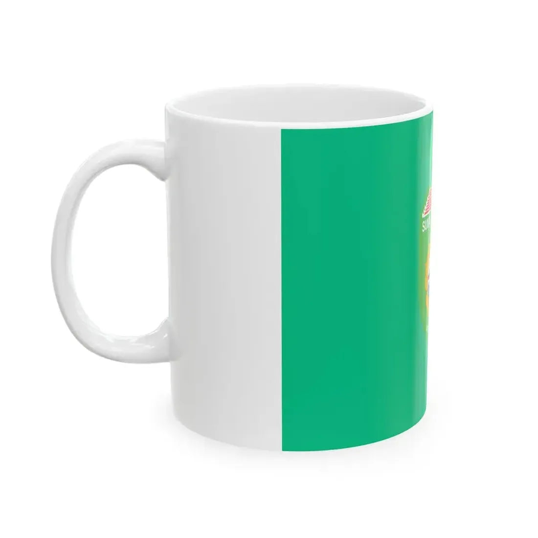 Flag of South Sumatra Indonesia - White Coffee Mug - Go Mug Yourself