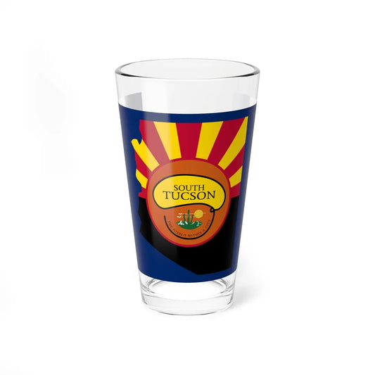 Flag of South Tucson Arizona (United States) Pint Glass 16oz 16oz - Go Mug Yourself