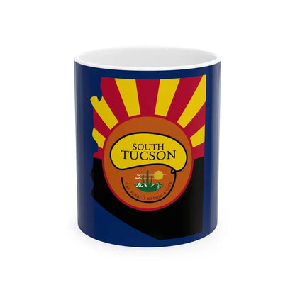 Flag of South Tucson Arizona (United States) White Coffee Mug 11oz - Go Mug Yourself