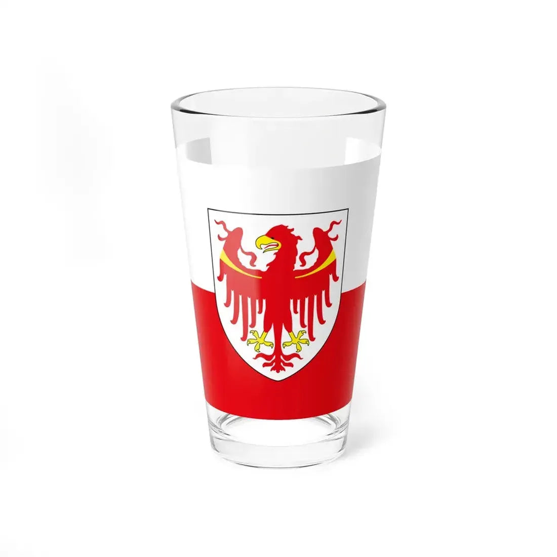 Flag of South Tyrol (Italy) Pint Glass 16oz 16oz - Go Mug Yourself