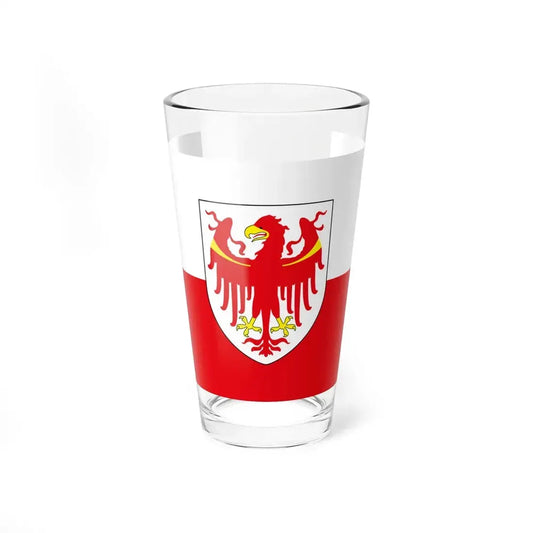 Flag of South Tyrol (Italy) Pint Glass 16oz 16oz - Go Mug Yourself
