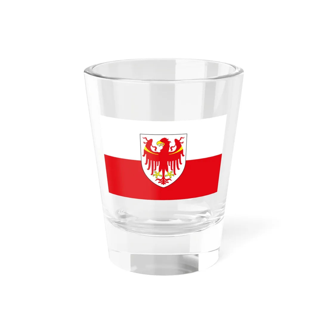 Flag of South Tyrol (Italy) Shot Glass 1.5oz 1.5oz - Go Mug Yourself