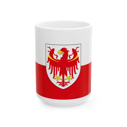 Flag of South Tyrol (Italy) White Coffee Mug 15oz - Go Mug Yourself