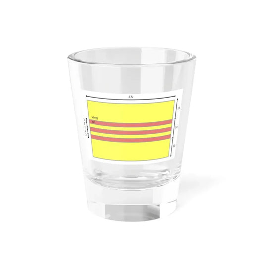 Flag of South Vietnam construction (Vietnam) Shot Glass 1.5oz 1.5oz - Go Mug Yourself