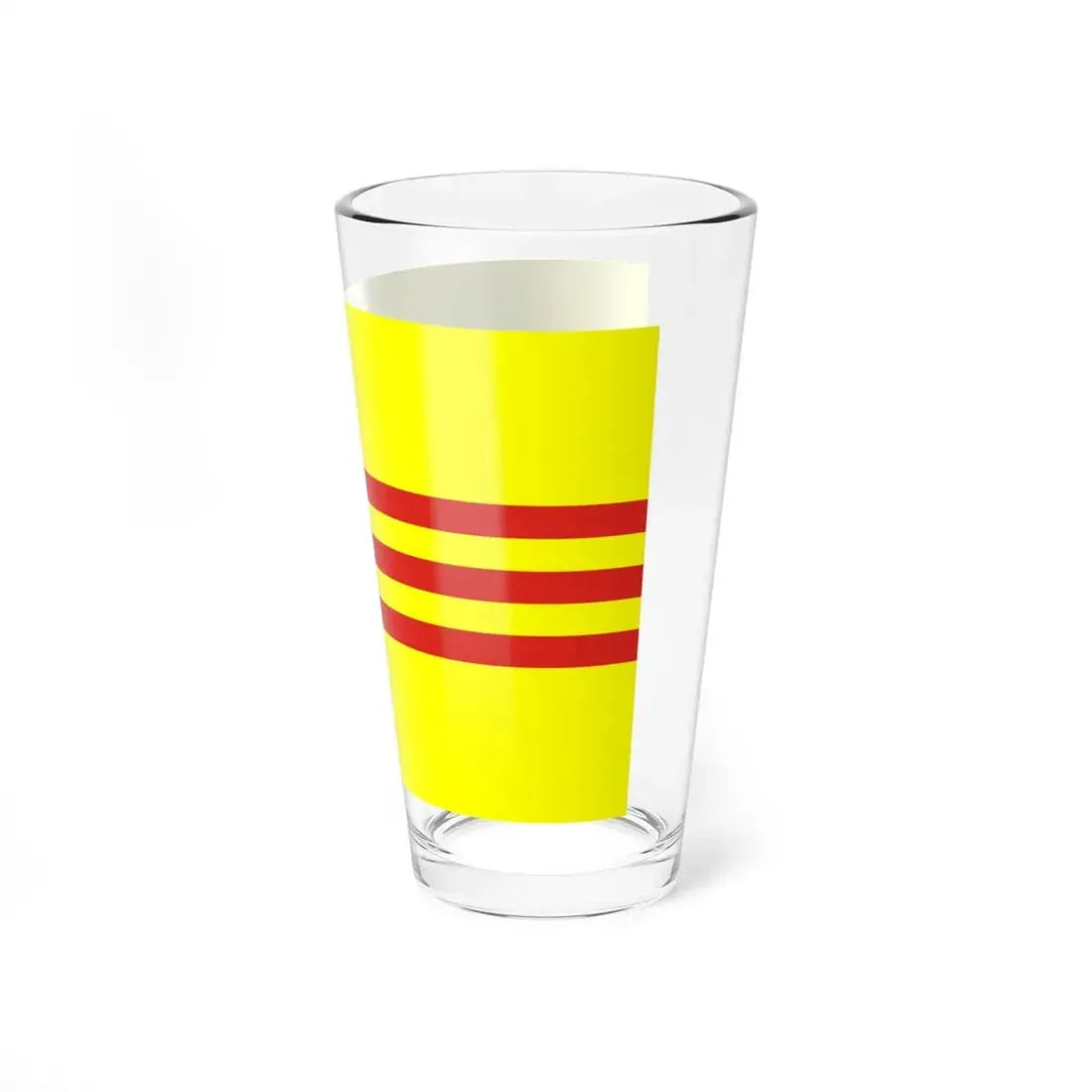 Flag of South Vietnam (Vietnam) Pint Glass 16oz - Go Mug Yourself