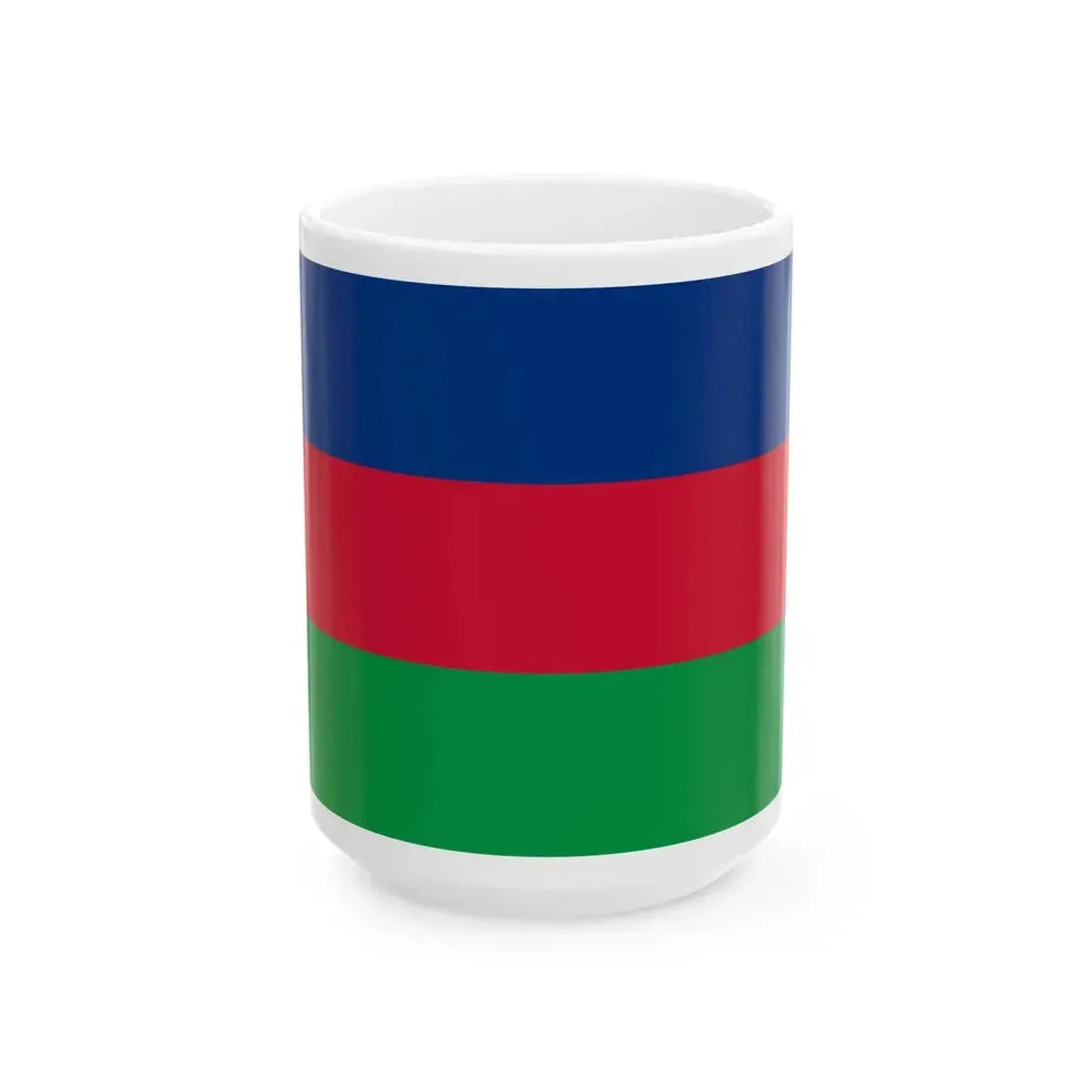Flag of South West Africa Peoples Organisation (Namibia) White Coffee Mug 15oz - Go Mug Yourself