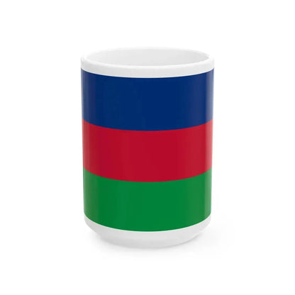 Flag of South West Africa Peoples Organisation (Namibia) White Coffee Mug 15oz - Go Mug Yourself