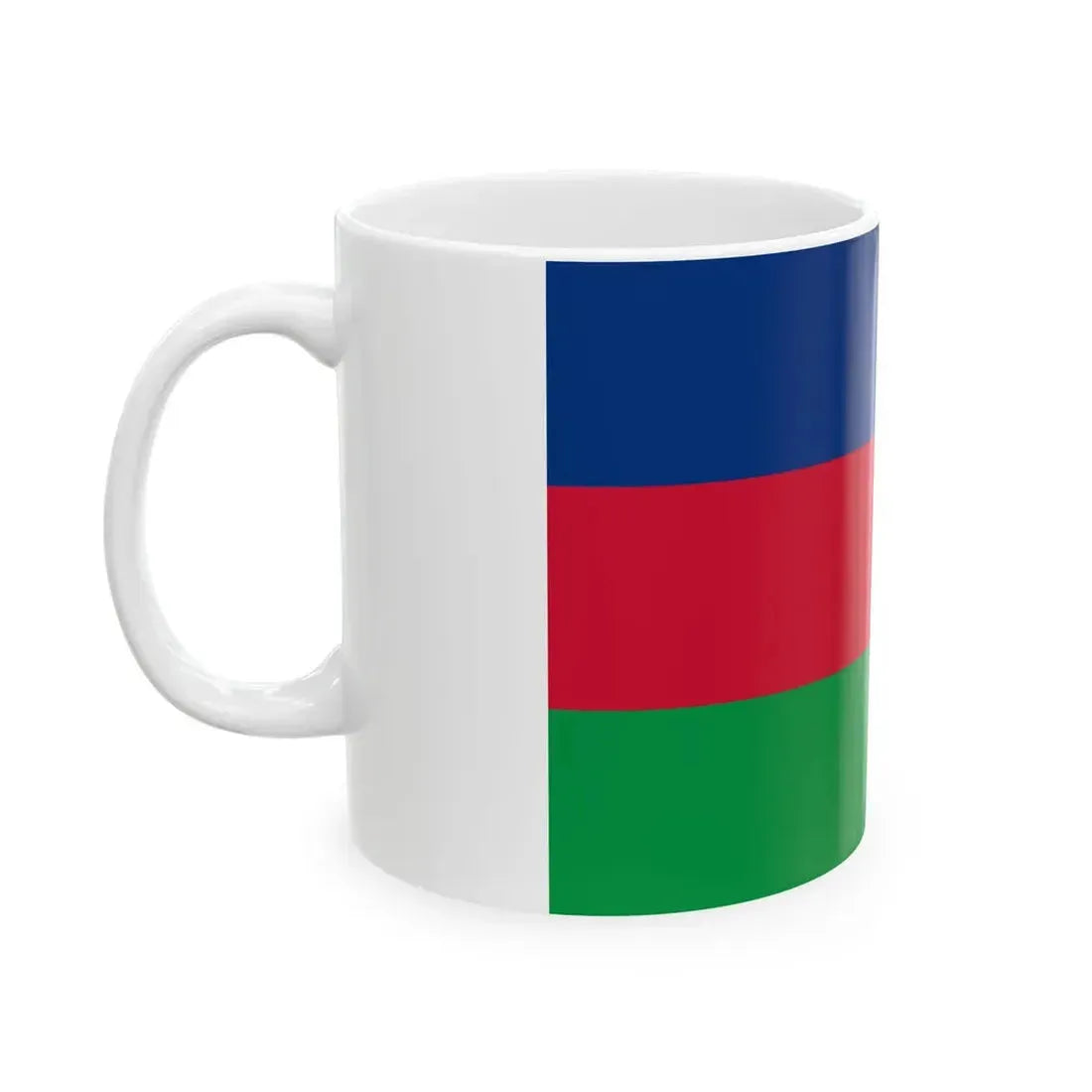 Flag of South West Africa Peoples Organisation (Namibia) White Coffee Mug - Go Mug Yourself