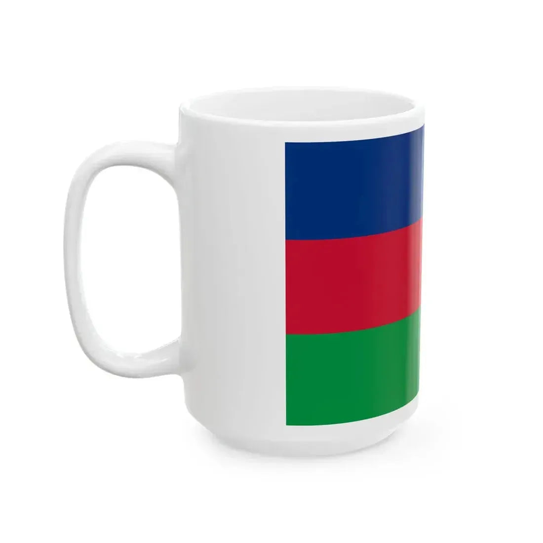 Flag of South West Africa Peoples Organisation (Namibia) White Coffee Mug - Go Mug Yourself