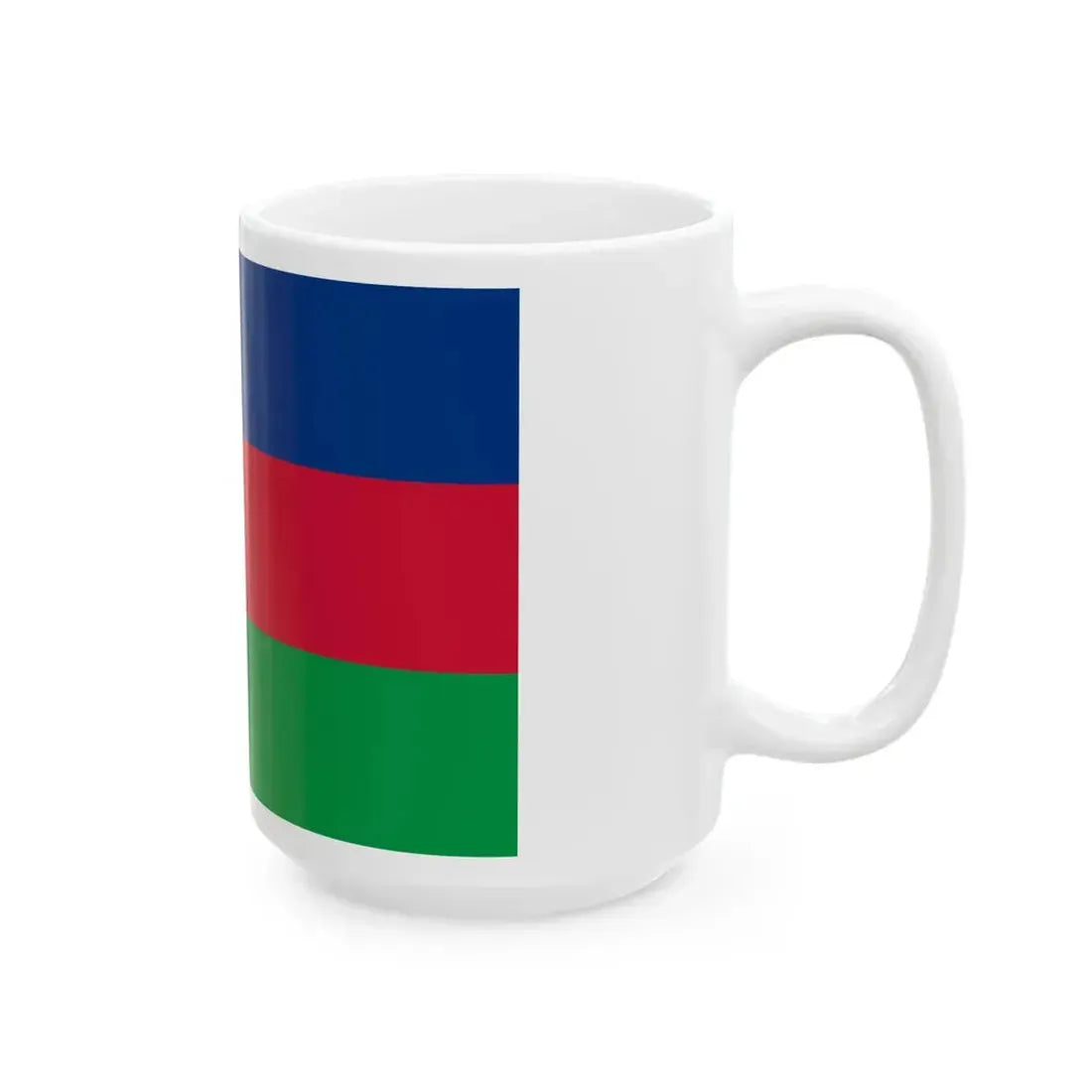 Flag of South West Africa Peoples Organisation (Namibia) White Coffee Mug - Go Mug Yourself