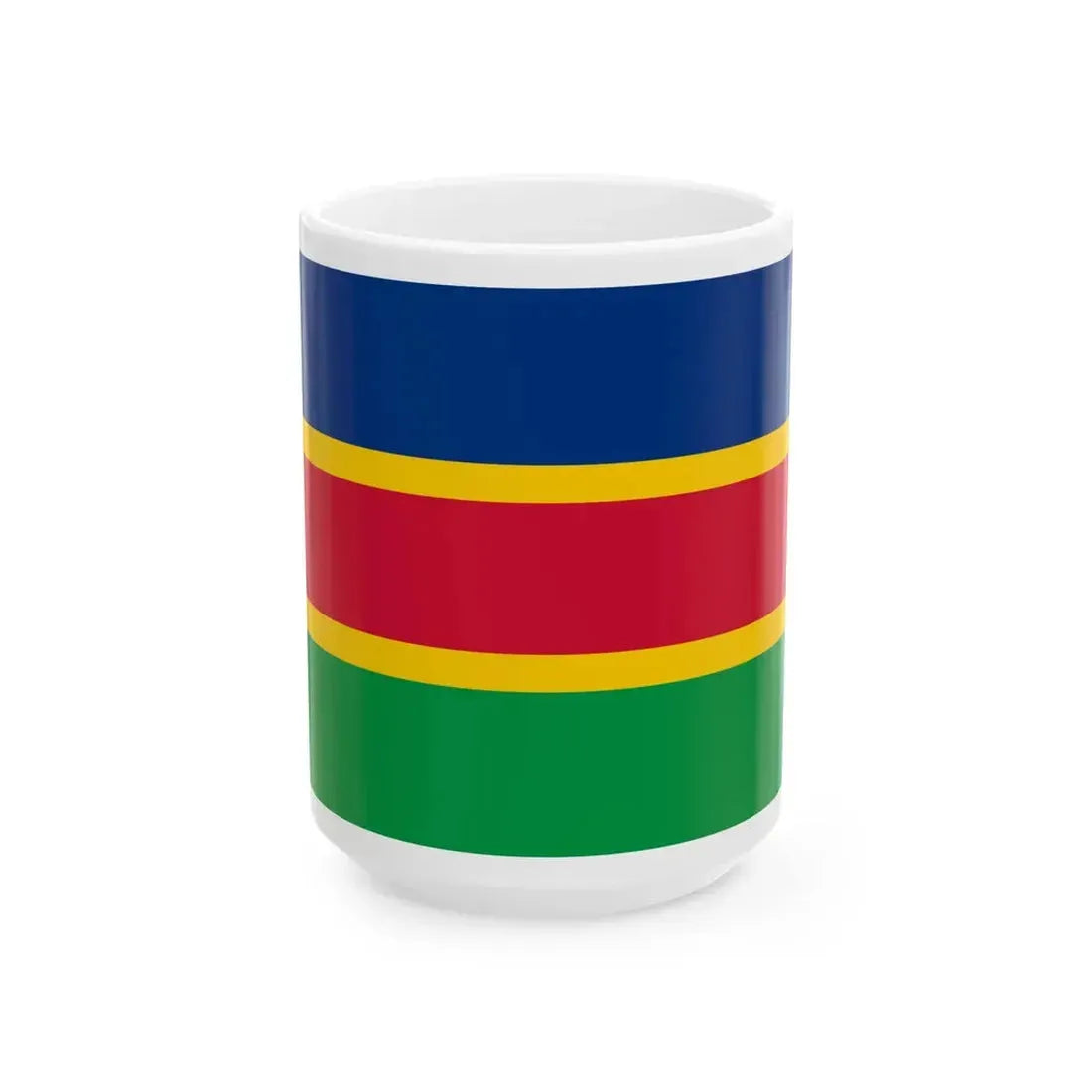 Flag of South West African National Union (Namibia) White Coffee Mug 15oz - Go Mug Yourself