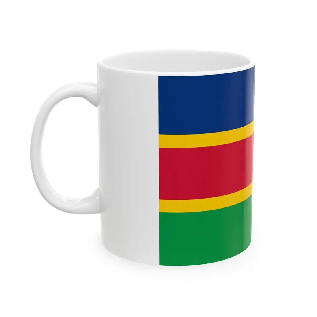 Flag of South West African National Union (Namibia) White Coffee Mug - Go Mug Yourself