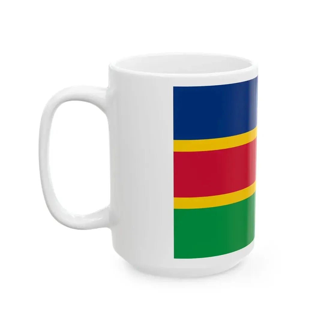 Flag of South West African National Union (Namibia) White Coffee Mug - Go Mug Yourself