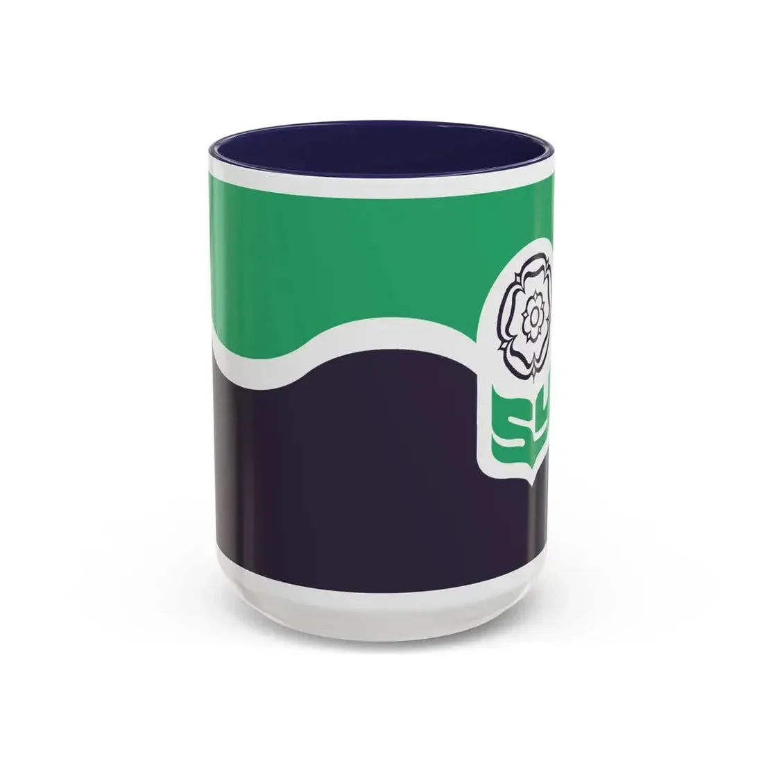 Flag of South Yorkshire UK - Accent Coffee Mug 15oz Navy - Go Mug Yourself