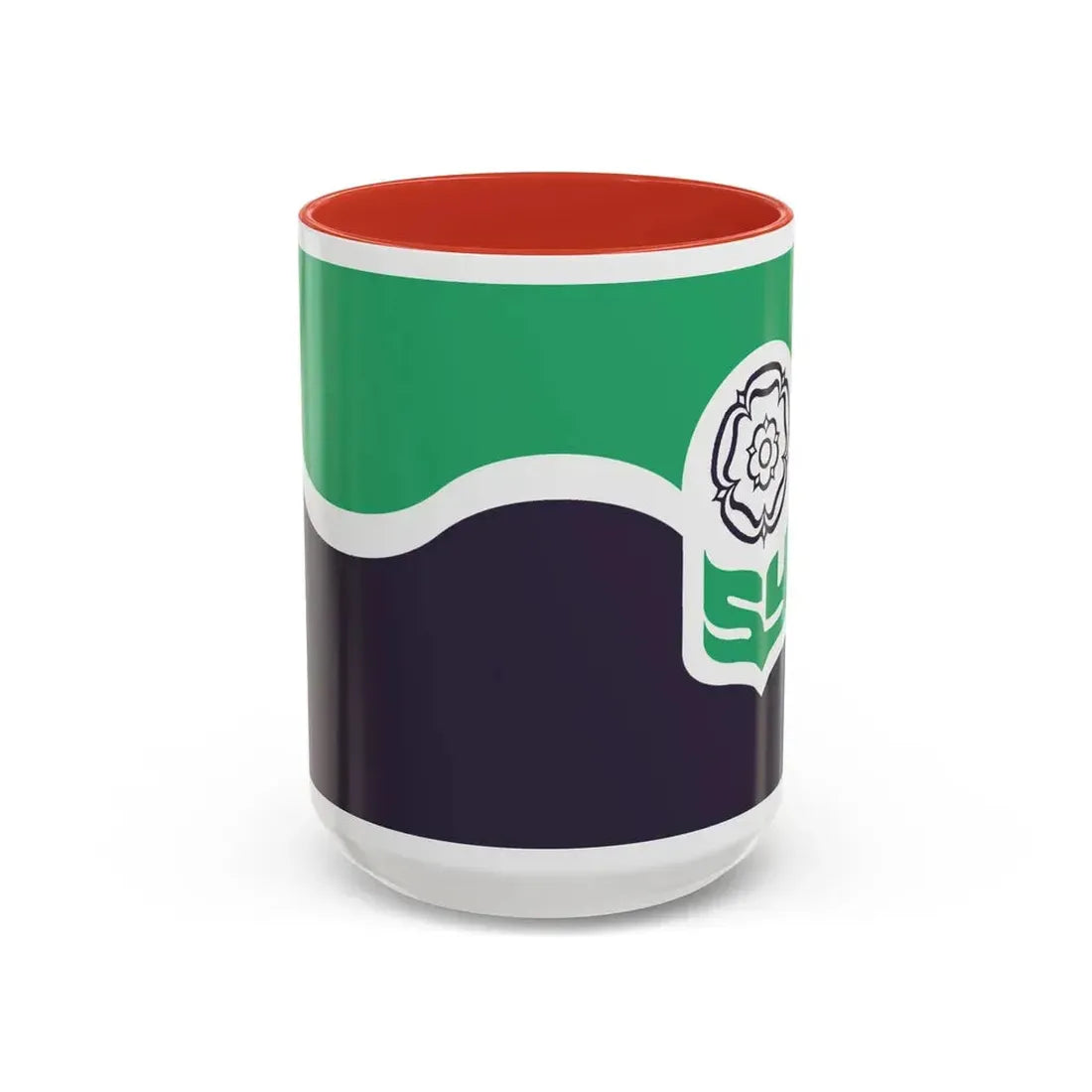 Flag of South Yorkshire UK - Accent Coffee Mug 15oz Red - Go Mug Yourself