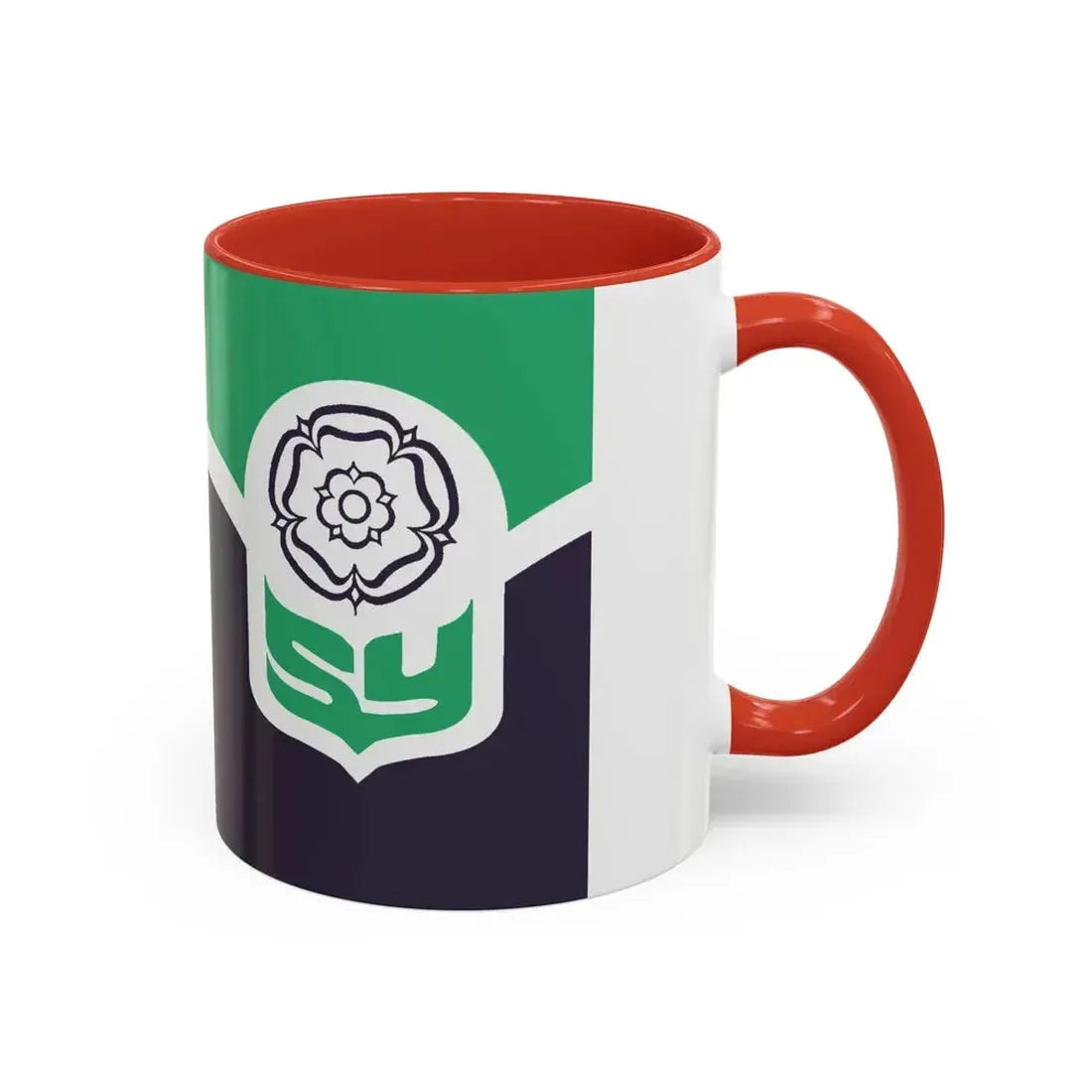Flag of South Yorkshire UK - Accent Coffee Mug - Go Mug Yourself
