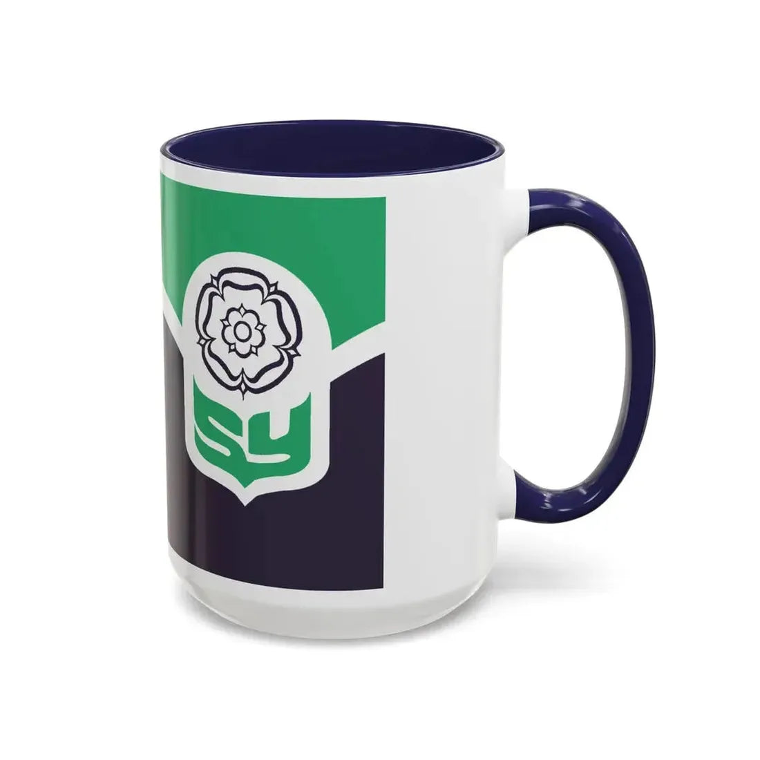 Flag of South Yorkshire UK - Accent Coffee Mug - Go Mug Yourself