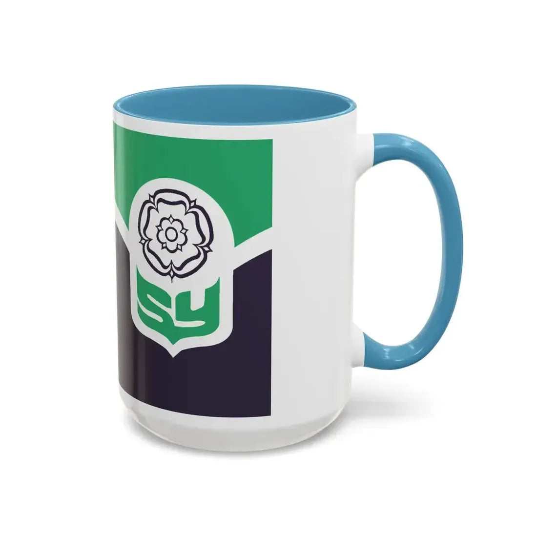 Flag of South Yorkshire UK - Accent Coffee Mug - Go Mug Yourself