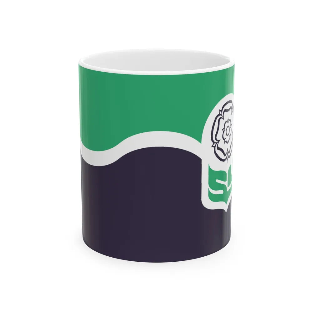 Flag of South Yorkshire UK - White Coffee Mug-11oz-Go Mug Yourself