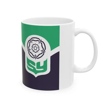 Flag of South Yorkshire UK - White Coffee Mug - Go Mug Yourself