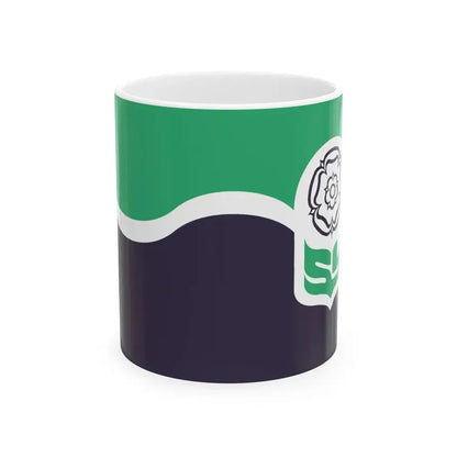 Flag of South Yorkshire UK - White Coffee Mug - Go Mug Yourself