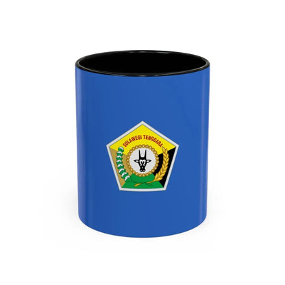 Flag of Southeast Sulawesi Indonesia - Accent Coffee Mug 11oz Black - Go Mug Yourself