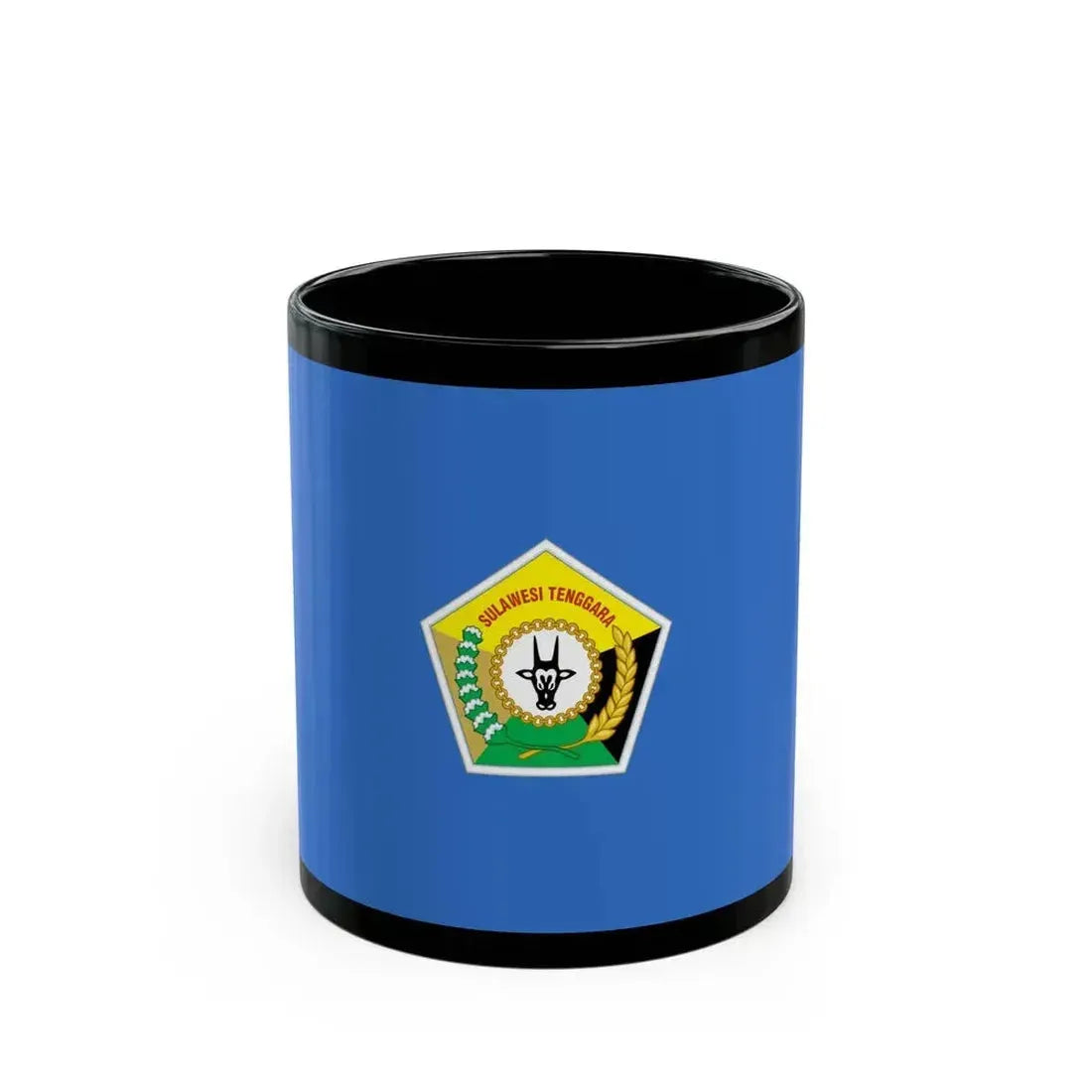 Flag of Southeast Sulawesi Indonesia - Black Coffee Mug 11oz - Go Mug Yourself