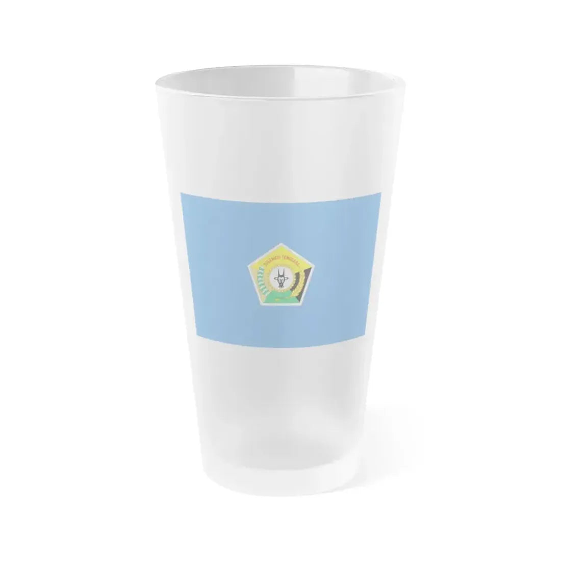 Flag of Southeast Sulawesi Indonesia - Frosted Pint Glass 16oz 16oz Frosted - Go Mug Yourself