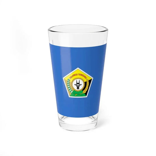 Flag of Southeast Sulawesi Indonesia - Pint Glass 16oz 16oz - Go Mug Yourself