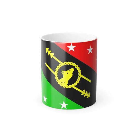 Flag of Southern Highlands Province Papa New Guinea - Color Changing Coffee Mug 11oz - Go Mug Yourself