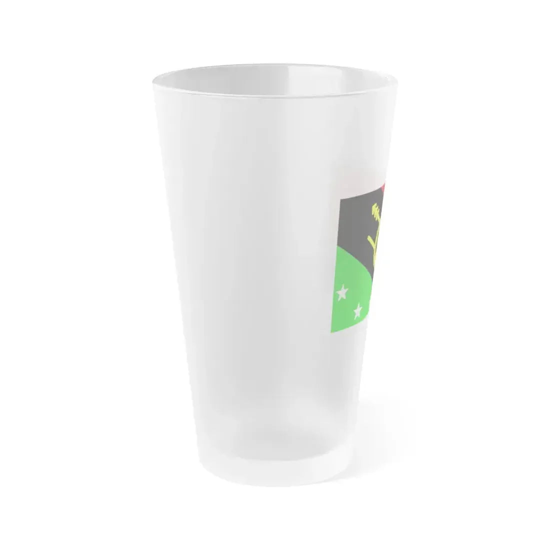 Flag of Southern Highlands Province Papa New Guinea - Frosted Pint Glass 16oz - Go Mug Yourself