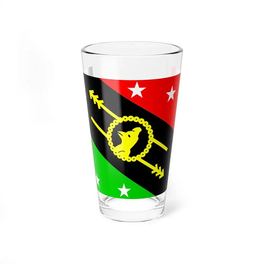 Flag of Southern Highlands Province Papa New Guinea - Pint Glass 16oz 16oz - Go Mug Yourself