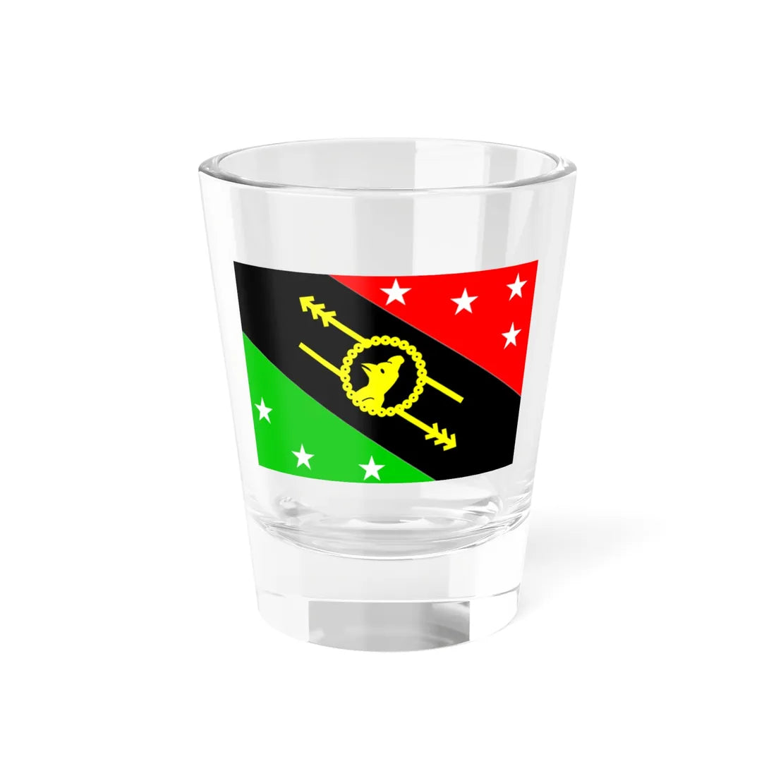 Flag of Southern Highlands Province Papua New Guinea (Guinea) Shot Glass 1.5oz 1.5oz - Go Mug Yourself