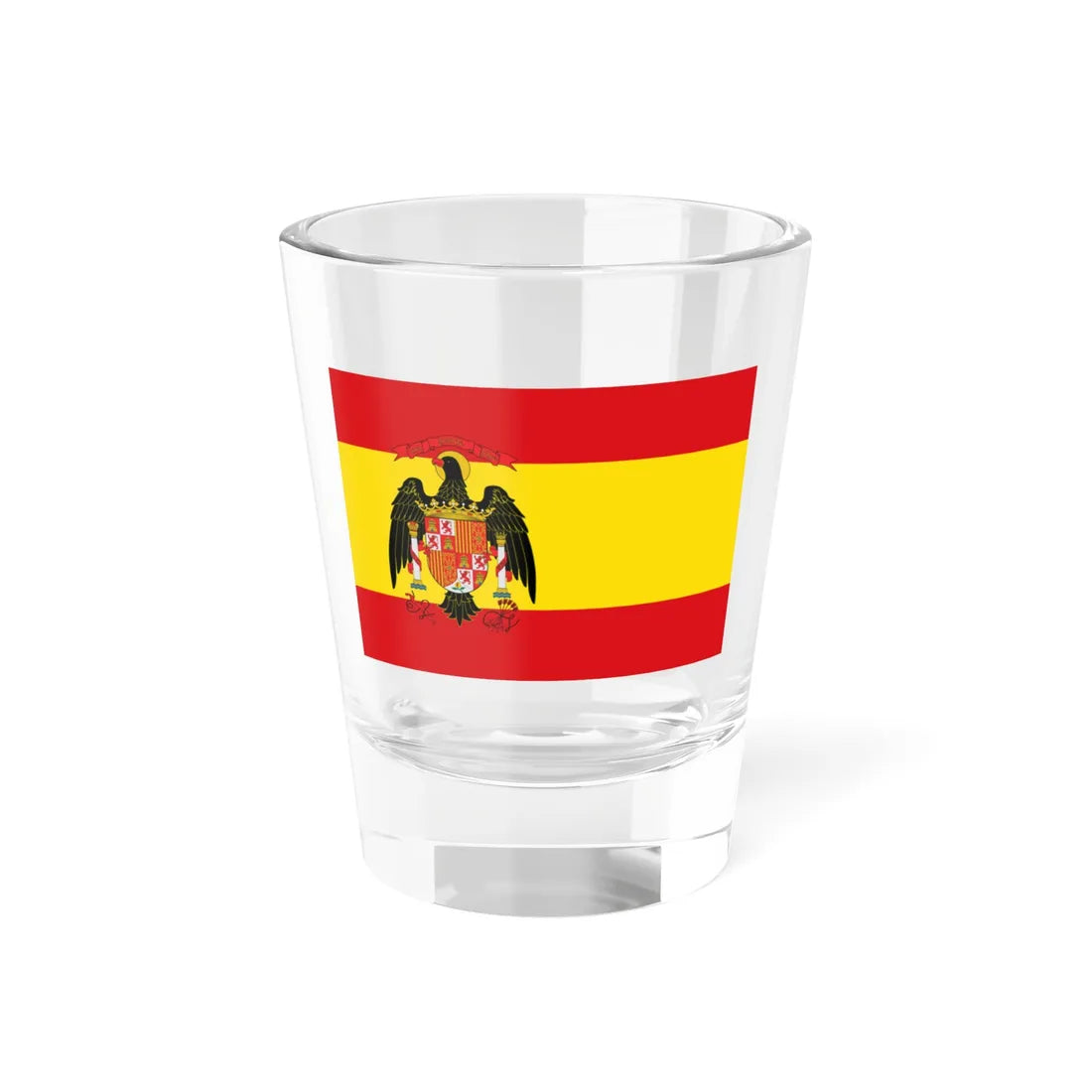 Flag of Spain 1977-1981 (Spain) Shot Glass 1.5oz 1.5oz - Go Mug Yourself