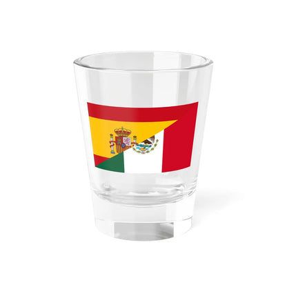 Flag of Spain and Mexico (Mexico) Shot Glass 1.5oz 1.5oz - Go Mug Yourself