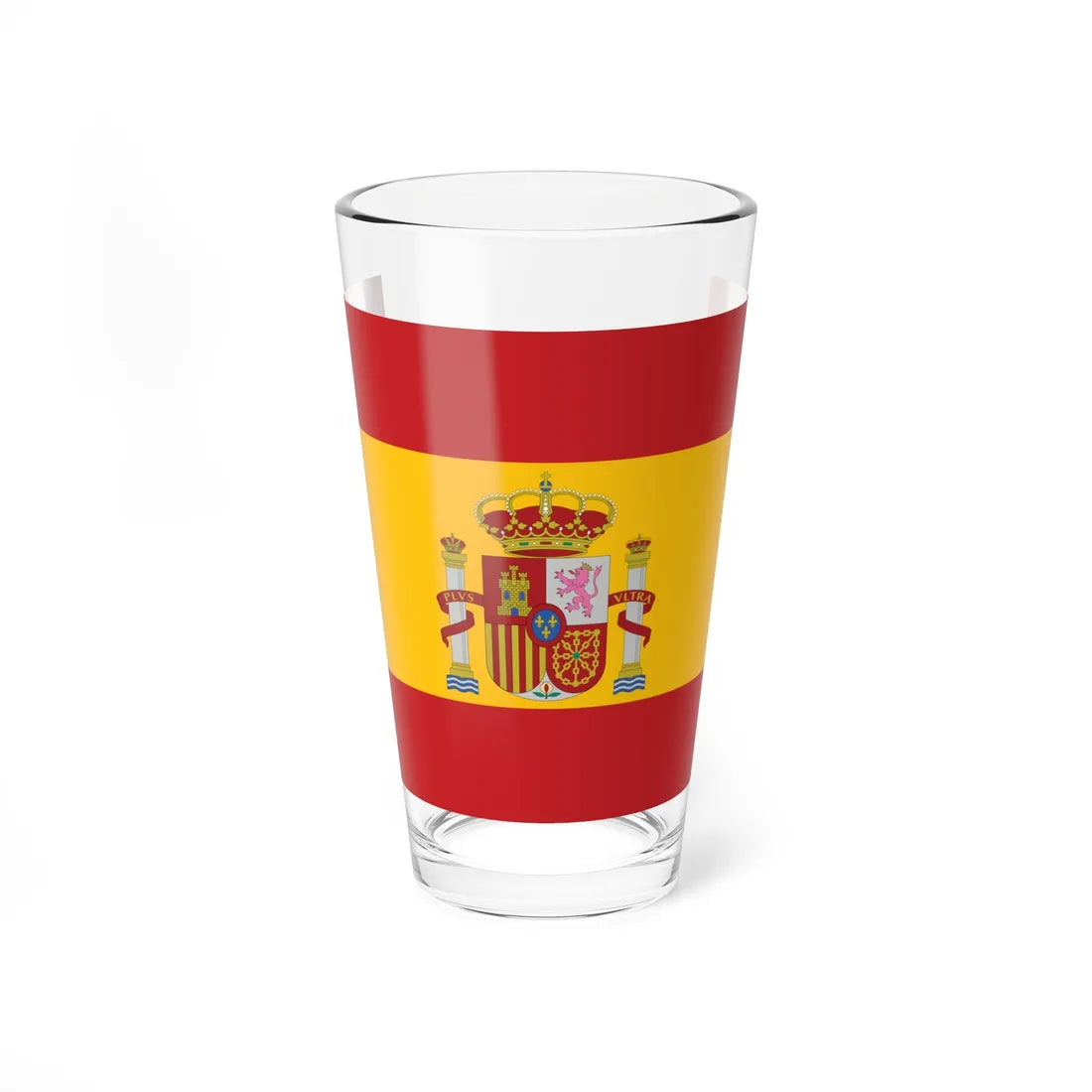 Flag of Spain Coat of arms Middle (Spain) Pint Glass 16oz 16oz - Go Mug Yourself