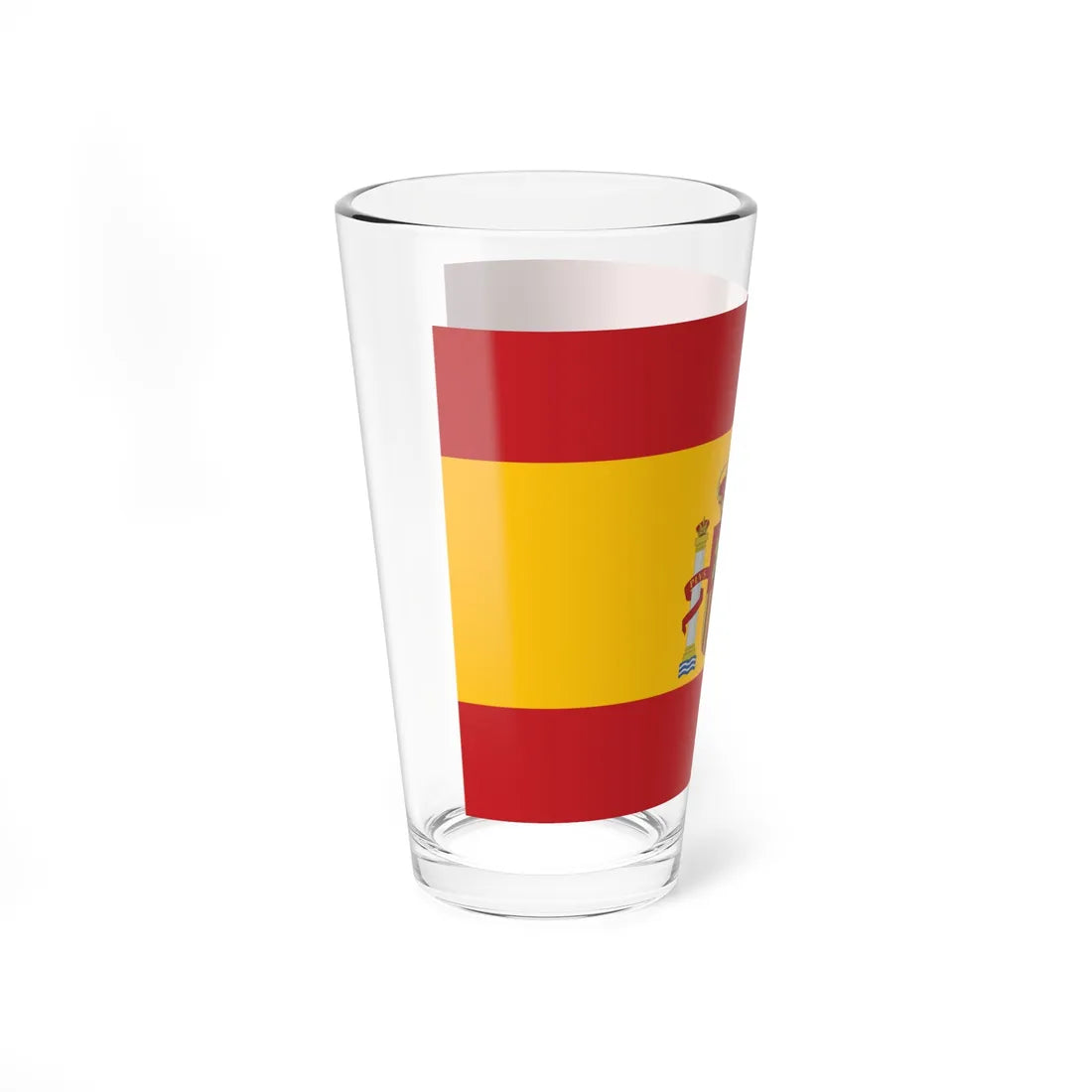 Flag of Spain Coat of arms Middle (Spain) Pint Glass 16oz - Go Mug Yourself