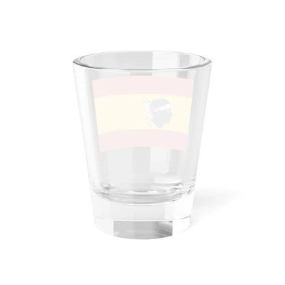 Flag of Spain with a Moors head in the center (Spain) Shot Glass 1.5oz - Go Mug Yourself
